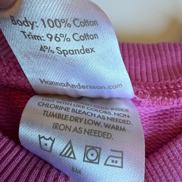 Hanna Andersson Sunset Tulip Crewneck Sweatshirt 100cm 4 - Picture 8 of 9